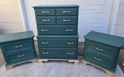 Stunning Custom Green Ethan Allen & Lexington Bedroom Set