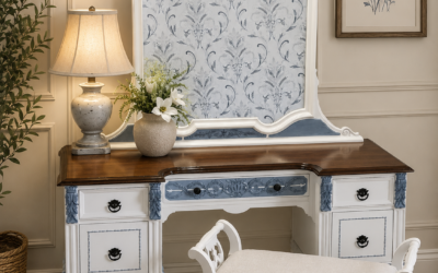 Elegant French-Country Vanity Vignette